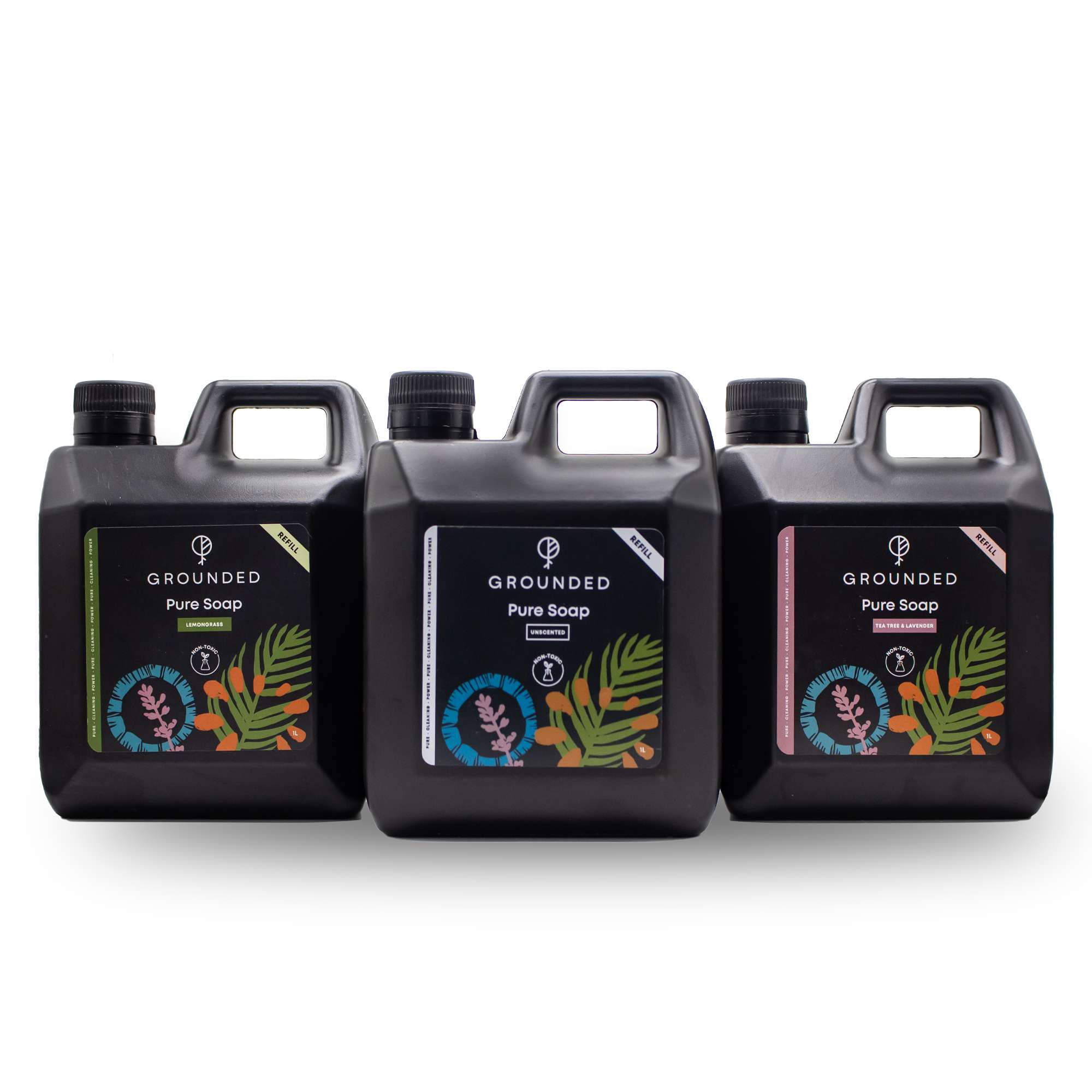 Grounded - Pure Soap Trio 1L Pure Soap