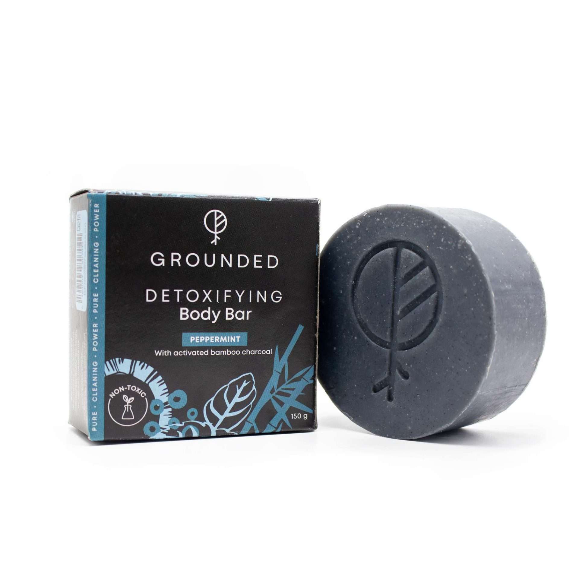 Body Bar - Peppermint & Charcoal, 1 bar in box