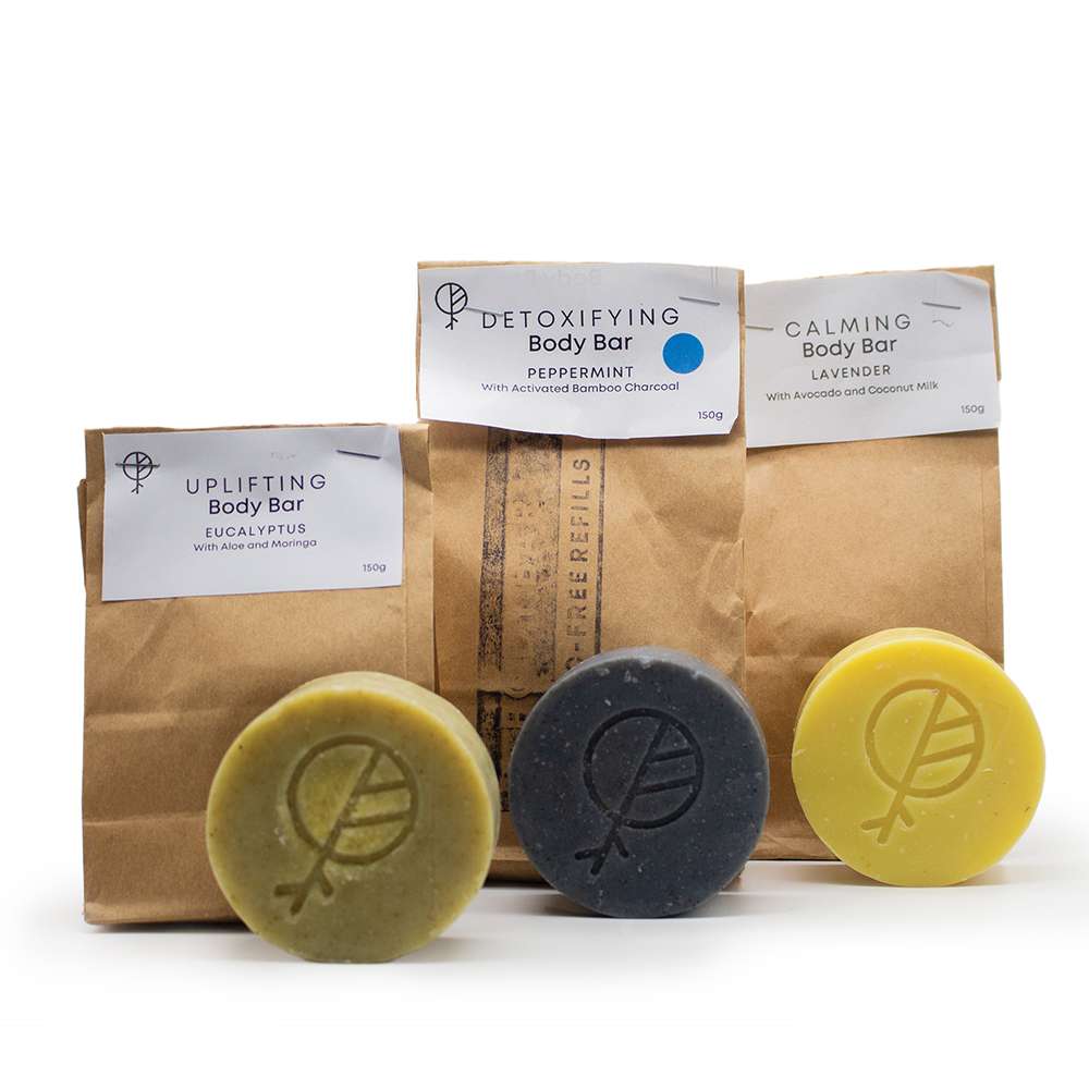 Body Bar - Eucalyptus & Aloe, 1 bar in an eco-bag