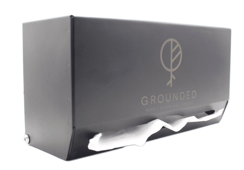 grounded paper towel dispenser