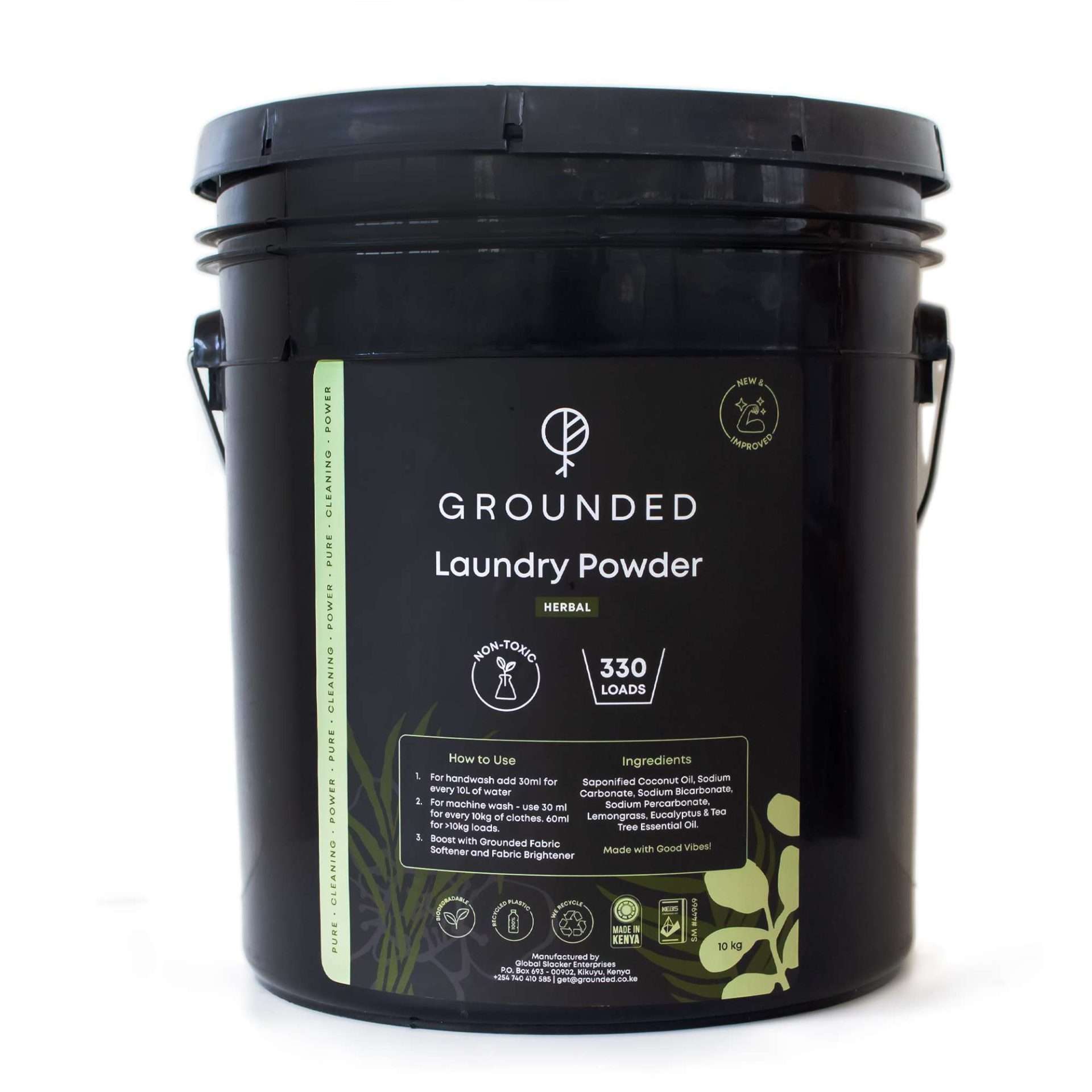Grounded - Laundry Powder 10kg Herbal scaled Laundry Powder - Image 7