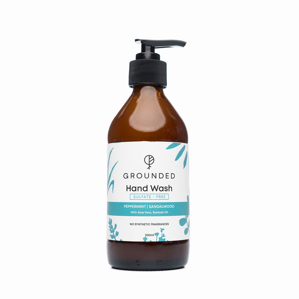 Hand Wash Gel - 300ml, Peppermint + Sandalwood
