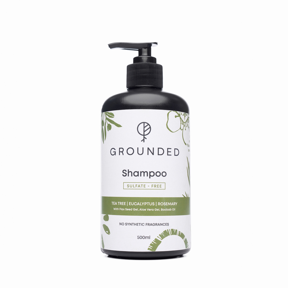 Sulfate-Free Shampoo - 500ml, Tea Tree + Eucalyptus + Rosemary