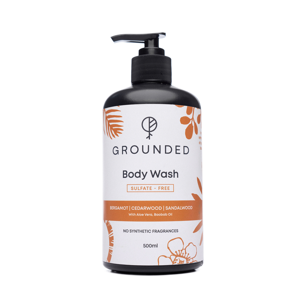 Body Wash Gel - 500ml, Bergamot + Cedar + Sandalwood