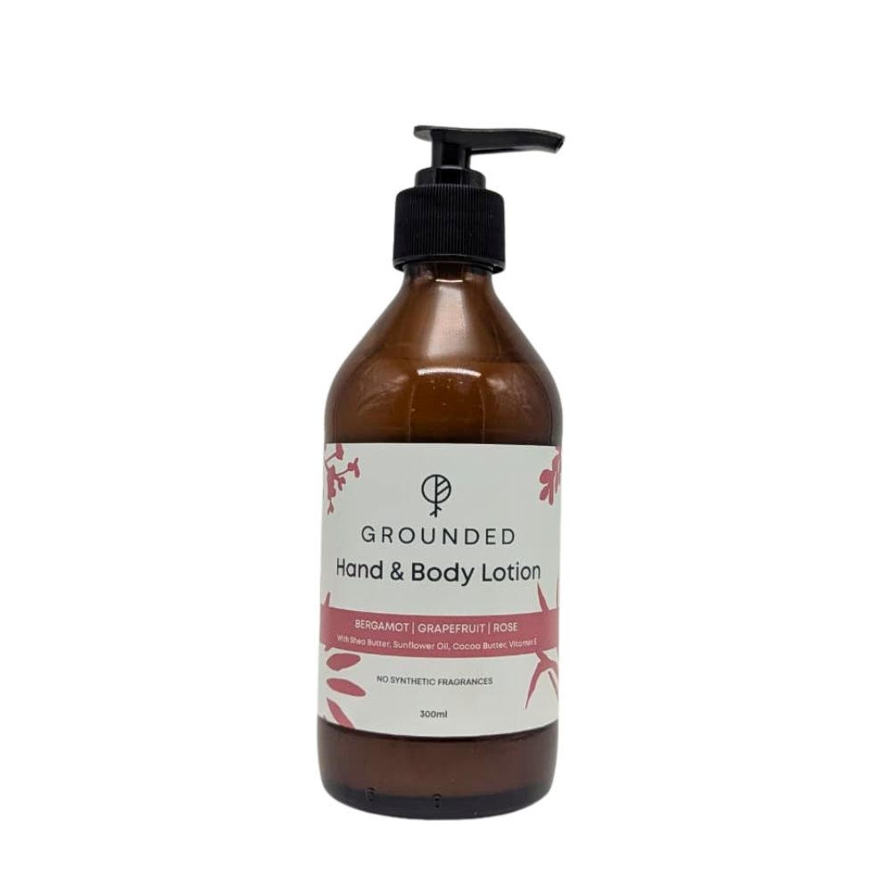 Hand & Body Lotion - 300ml, Bergamot + Grapefruit + Rose
